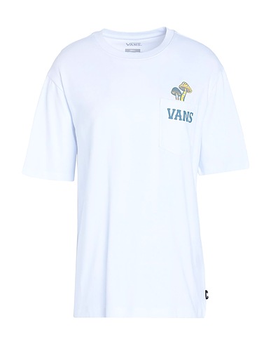 VANS T-shirt BETTER DAZE POCKET TEE
 White 100% Cotton