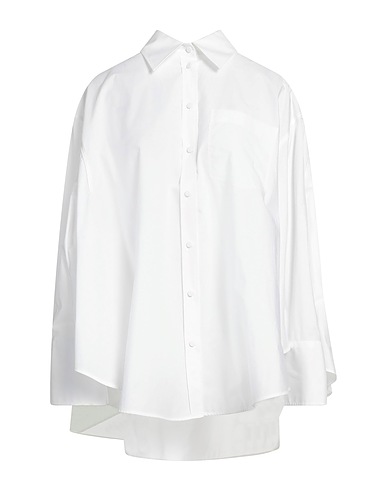 VALENTINO GARAVANI Solid colour shirts & blouses White 100% Cotton