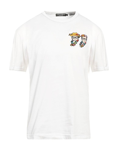 DOLCE&GABBANA T-shirt White 100% Cotton, Viscose