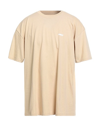OBEY T-shirt Beige 100% Cotton