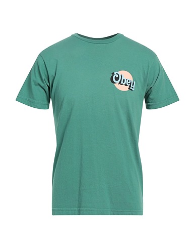 OBEY T-shirt Emerald green 100% Organic cotton