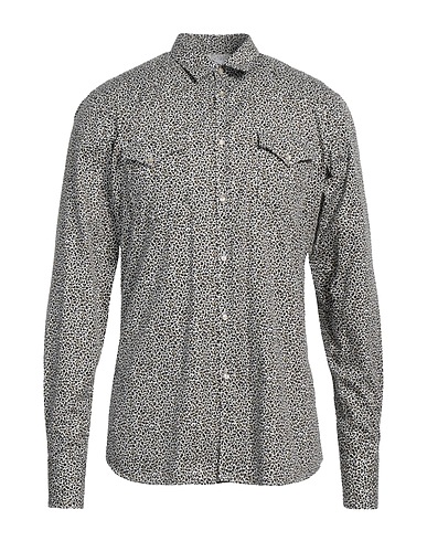 AGLINI Patterned shirt Black 100% Cotton