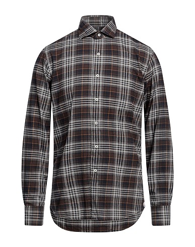 ALESSANDRO GHERARDI Checked shirt Lead 100% Cotton