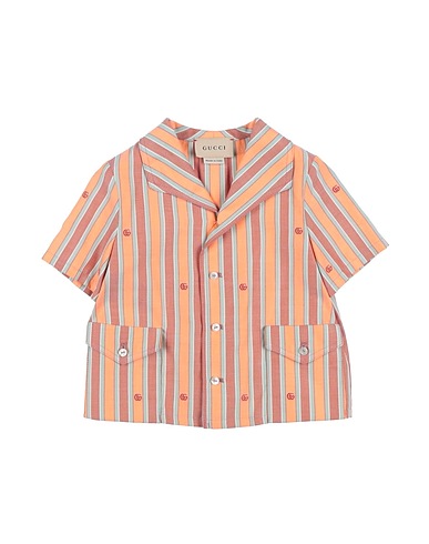 GUCCI Patterned shirt Orange 100% Cotton