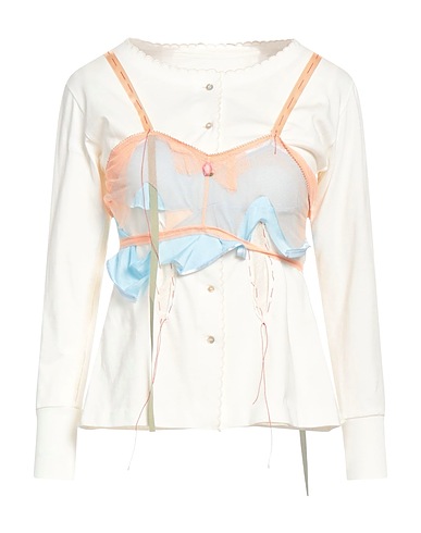 MAISON MARGIELA Sweatshirt Off white 100% Cotton, Polyamide, Viscose