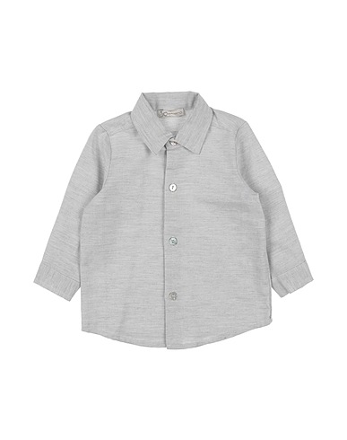 J.O. Milano Camicia tinta unita Grigio chiaro 52% Poliestere, 48% Cotone