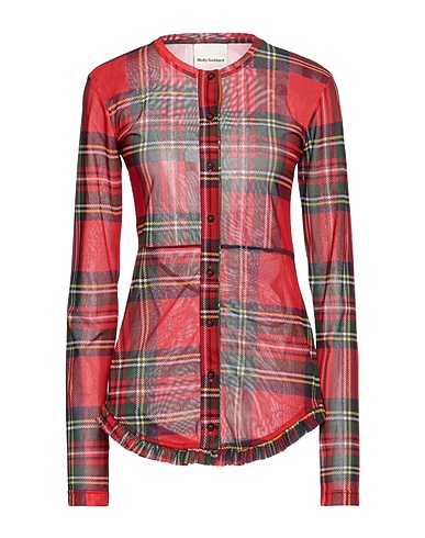 MOLLY GODDARD Checked shirt Red 100% Polyester