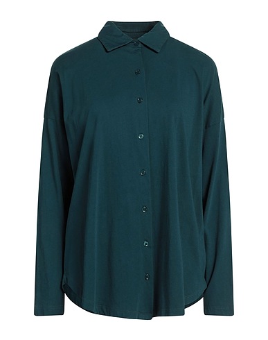 MAJESTIC FILATURES Solid color shirts & blouses Deep teal 100% Cotton