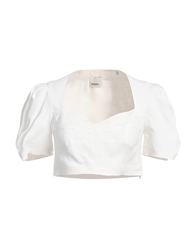 ISABEL MARANT Top Bianco 58% Canapa, 39% Viscosa, 3% Elastan