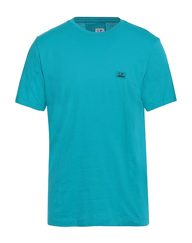 C.P. COMPANY Basic T-Shirt Turquoise 100% Cotton