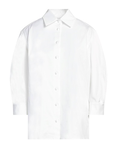 MAX MARA Solid colour shirts & blouses White 97% Cotton, 3% Elastane