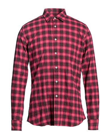 XACUS Checked shirt Fuchsia 100% Cotton
