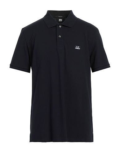 C.P. COMPANY Polo shirt Midnight blue 95% Cotton, 5% Elastane