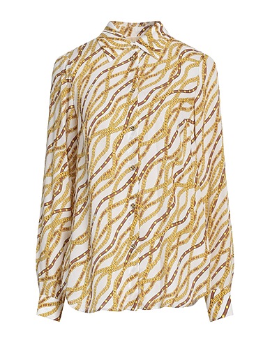 MICHAEL MICHAEL KORS Patterned shirts & blouses White 52% Viscose, 48% Silk