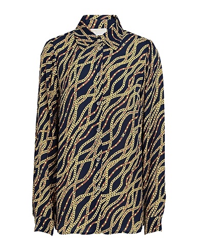 MICHAEL MICHAEL KORS Camicie  e bluse fantasia Blu notte 52% Viscosa, 48% Seta