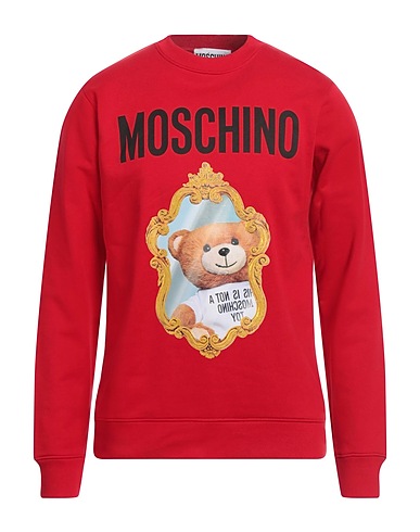 MOSCHINO Felpa COUTURE Rosso 100% Cotone