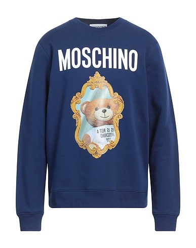 MOSCHINO Sweatshirt COUTURE Blue 100% Cotton