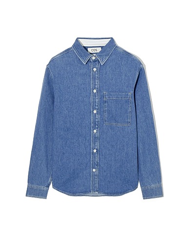 COS Denim shirt Blue 60% Organic cotton, 20% Recycled cotton, 20% Recycled linen