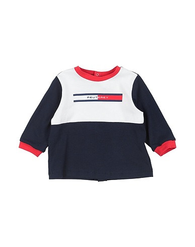 PEUTEREY T-shirt Navy blue 94% Cotton, 6% Elastane