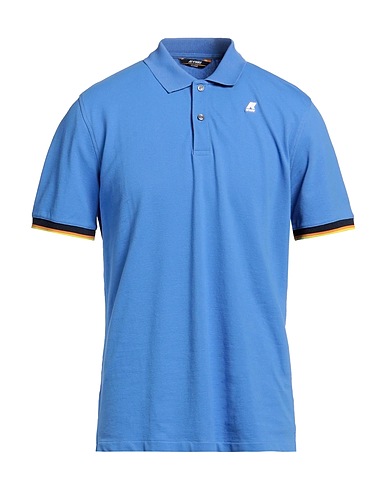 K-WAY Polo shirt Azure 95% Cotton, 5% Elastane