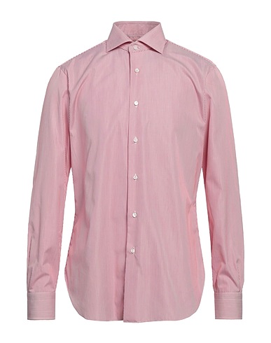 BARBA Napoli ストライプ柄シャツ ブリック コットン 100%