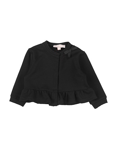 PLEASE Sweatshirt Black 98% Cotton, 2% Elastane