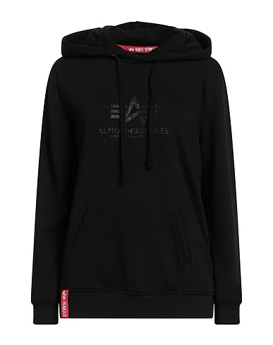 ALPHA INDUSTRIES Hoodie Schwarz 80% Baumwolle, 20% Polyester