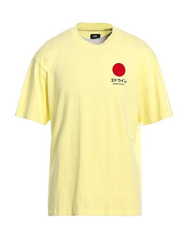 EDWIN T-shirt Verde lime 100% Cotone