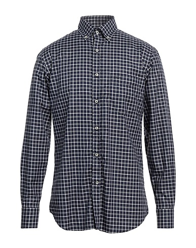 PAUL & SHARK Chemise à carreaux Bleu nuit 100% Coton