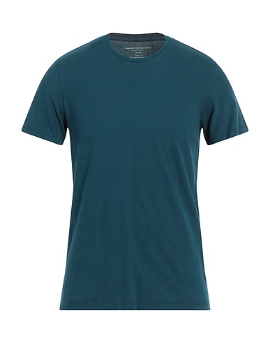 MAJESTIC FILATURES Basic T-shirt Deep teal 50% Organic cotton, 50% Recycled cotton