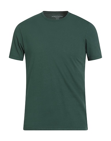 MAJESTIC FILATURES T-shirt Verde scuro 50% Cotone organico, 50% Cotone riciclato