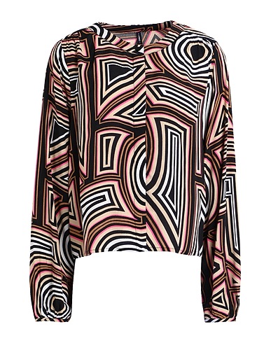 ONLY Hemden und Blusen mit Muster Schwarz 100% Viskose