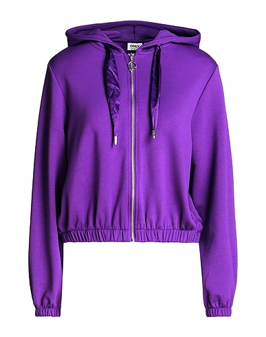 ONLY Hoodie Violett 60% Polyester, 40% Viskose