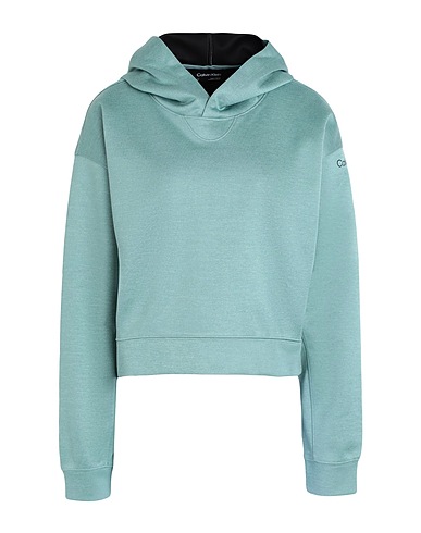 CALVIN KLEIN Hooded track jacket  Sage green 100% Polyester
