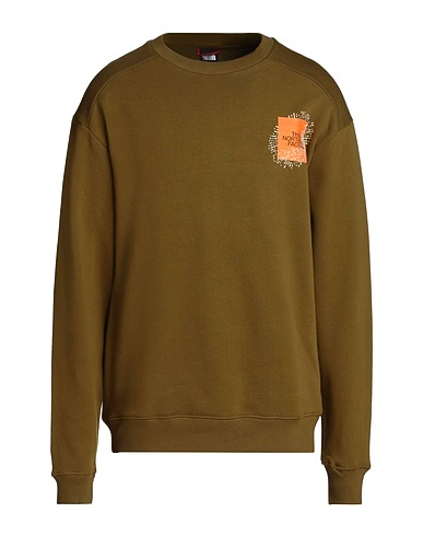 THE NORTH FACE Sweatshirt U GRAPHIC CREW
 Military green 100% Cotton