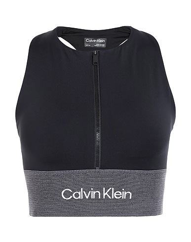 CALVIN KLEIN Top Noir 73% Polyester, 27% Élasthanne