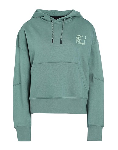 THE NORTH FACE Hooded track jacket  W OUTDOOR GRAPHIC HOODIE
 Sage green 70% Cotton, 30% Polyester