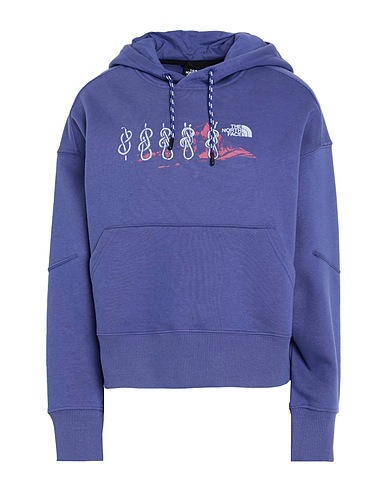 THE NORTH FACE Hooded track jacket  W OUTDOOR GRAPHIC HOODIE
 Purple 70% Cotton, 30% Polyester