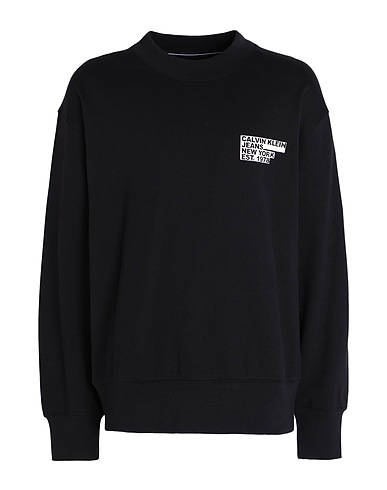 CALVIN KLEIN JEANS Sweatshirt Black 100% Cotton