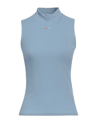 DIESEL Top T-MOKKY-SL-MICRODIV
 Sky blue 95% Viscose, 5% Elastane