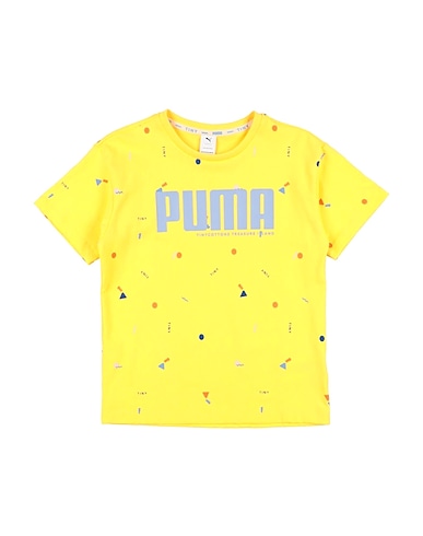 PUMA T-shirt Giallo 74% Cotone, 26% Poliestere