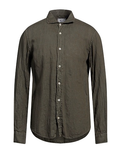 ROŸ ROGER'S Camicia in lino Verde militare 100% Lino