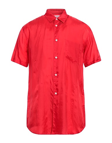 COMME des GARÇONS SHIRT Camicia tinta unita Rosso 100% Cupro