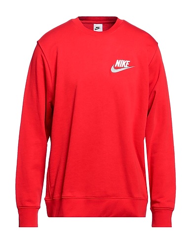 NIKE Sweat-shirt Rouge 80% Coton, 20% Polyester