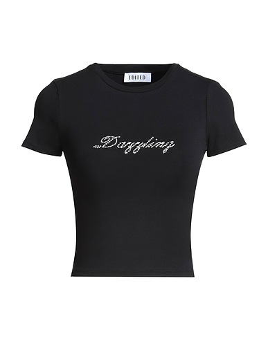 EDITED Crop top Jolena T-Shirt
 Black 95% Organic cotton, 5% Elastane