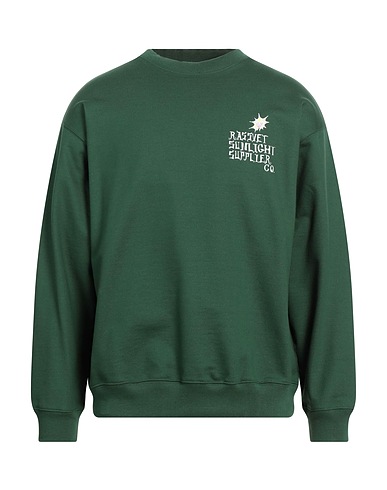 RASSVET Sweatshirt Dunkelgrün 100% Baumwolle