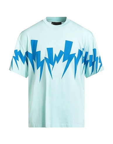 NEIL BARRETT T-shirt Turquoise 100% Cotton