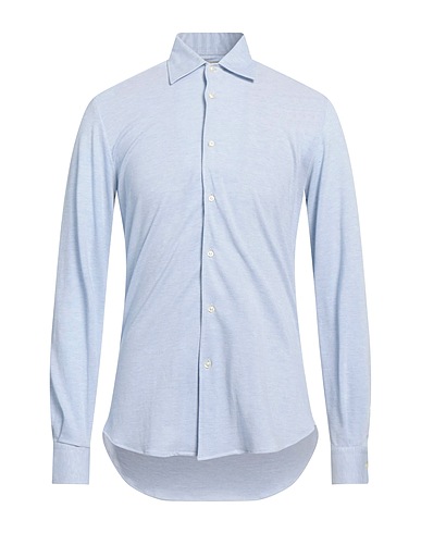 ROSSOPURO Camicia tinta unita Celeste 100% Cotone