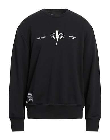 NEIL BARRETT Sweatshirt JAMES HARDEN X NEIL BARRETT Black 65% Cotton, 35% Polyester, Elastane