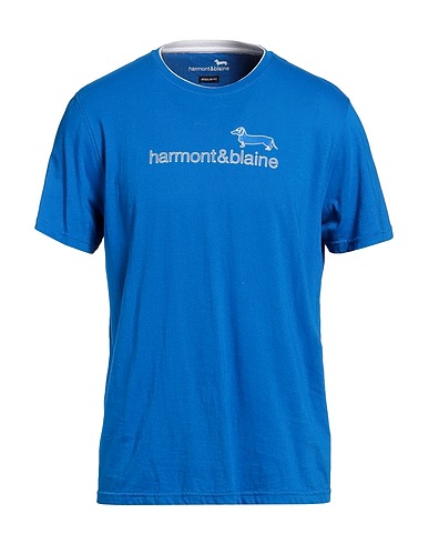 HARMONT & BLAINE T-shirt Bright blue 100% Cotton
